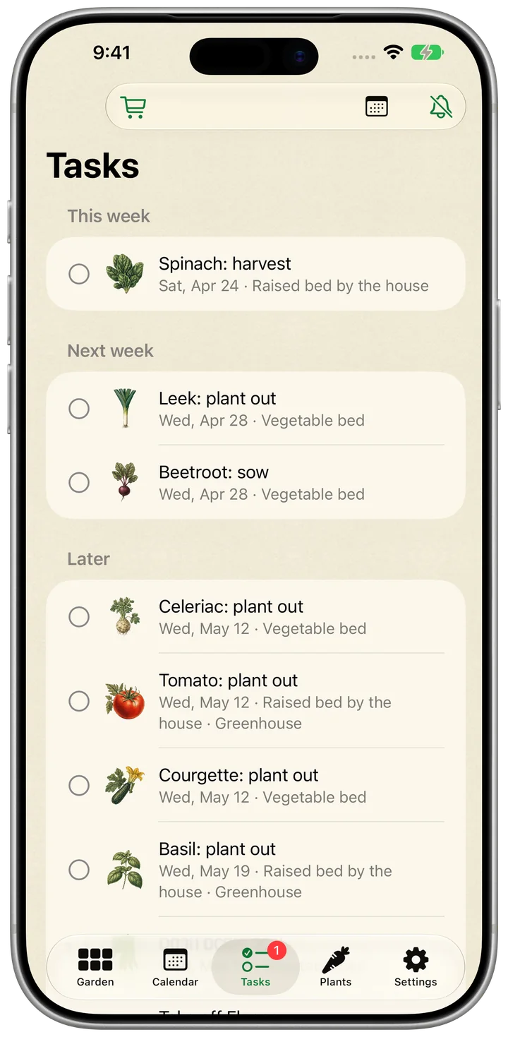 Beet on iPhone