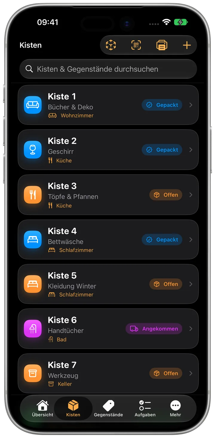Homeshift auf dem iPhone