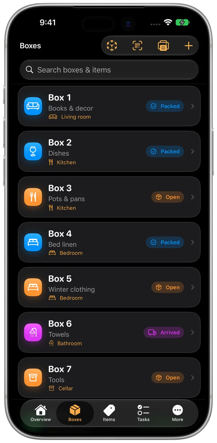 Homeshift on iPhone