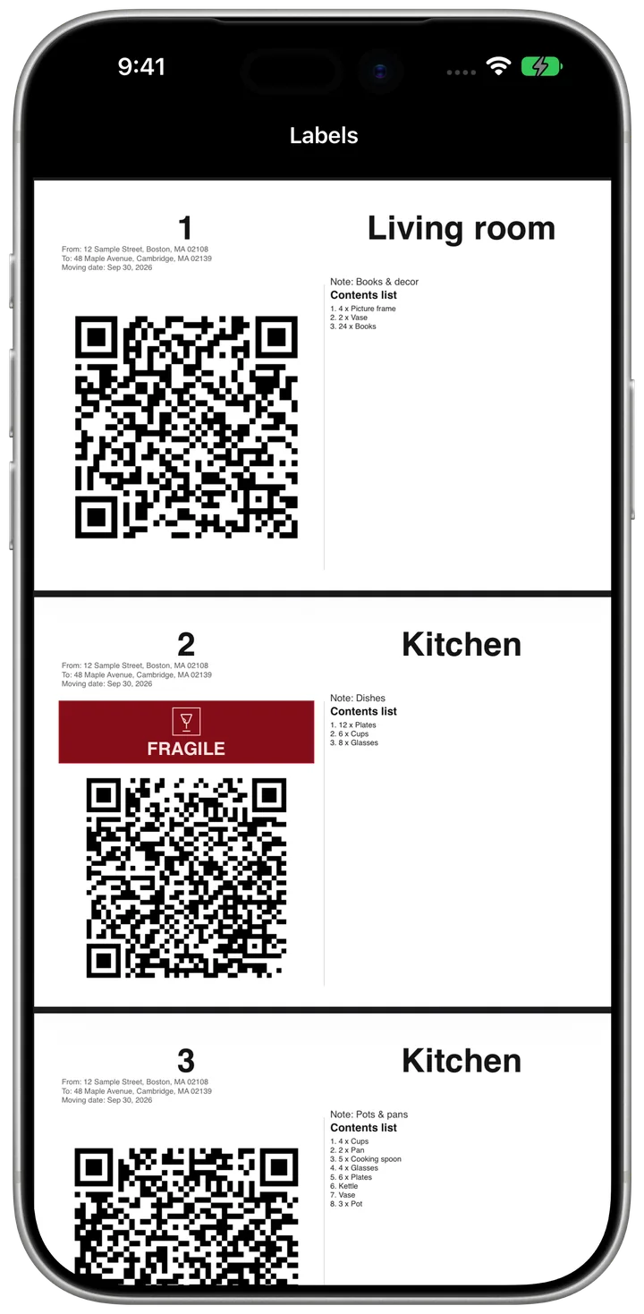 Homeshift on iPhone