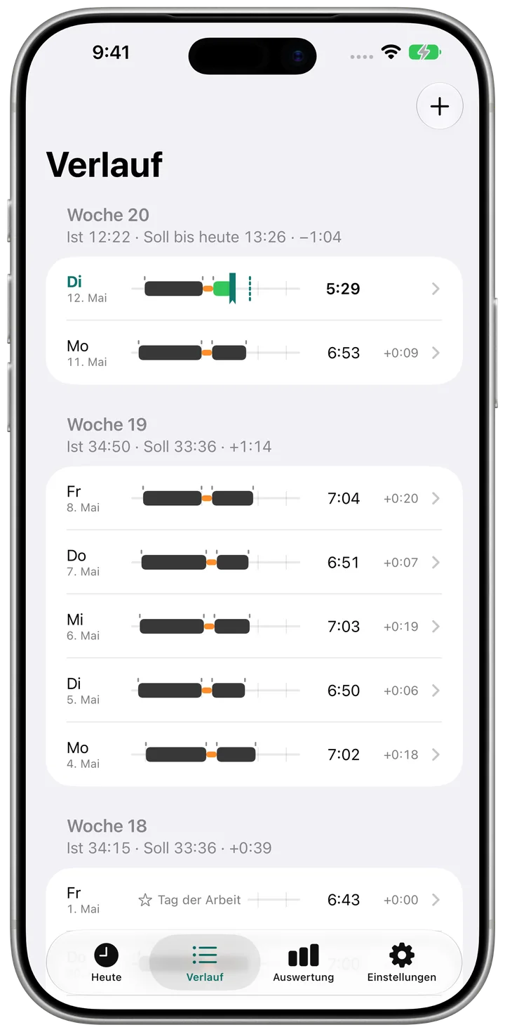 Pensum on iPhone