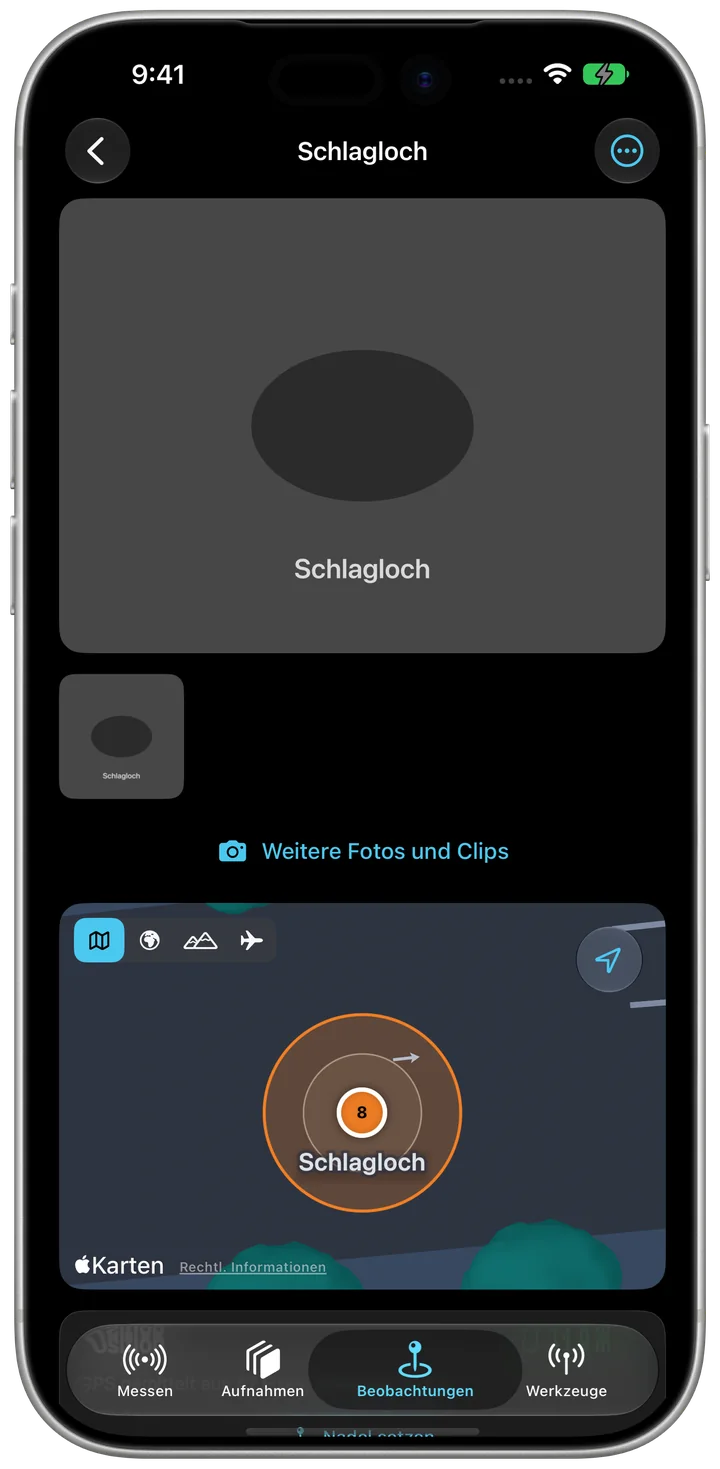 Sensorstorm auf dem iPhone