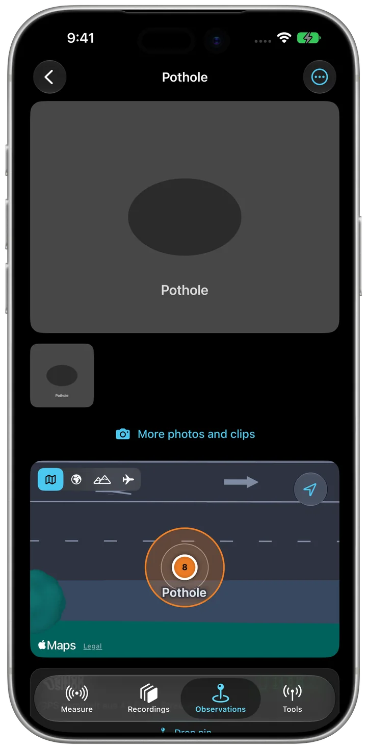 Sensorstorm on iPhone